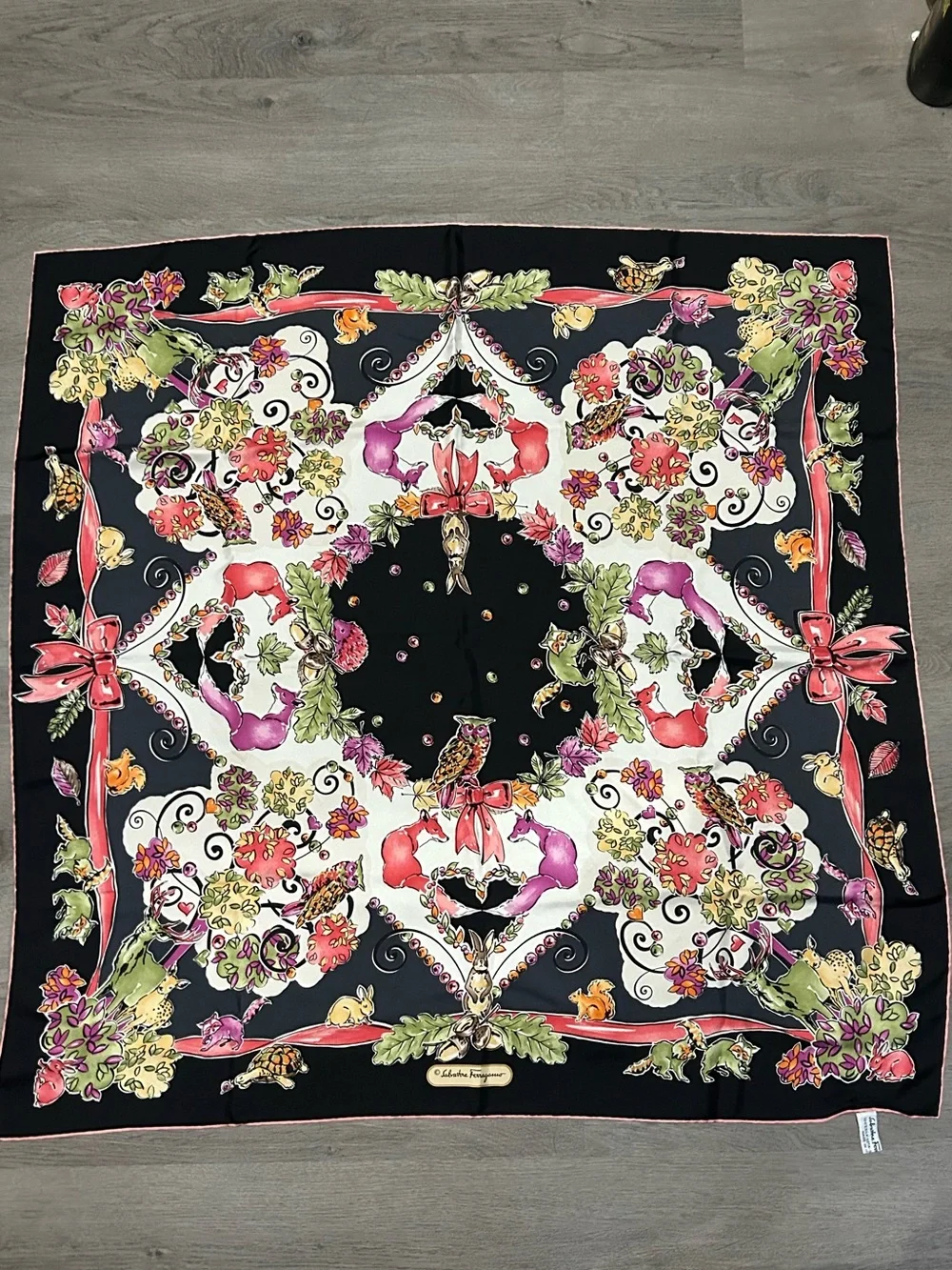 Salvatore Ferragamo Large Silk Scarf